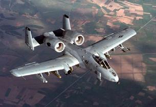 A-10 Thunderbolt II overhead view