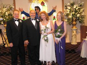 Bill, Cal, Elvis, Myrna and Kenna wedding 8-15-2004