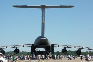 C-5 Galaxy tail view with the doors open