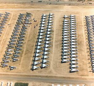 Davis Monthan AFB has row after row and acre after acre of aircraft ready to donate parts