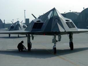 F-117 Nighthawk nose view