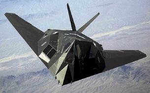 F-117 Nighthawk front overhead view