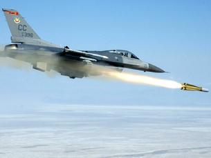 F-16 Falcon firing a missle