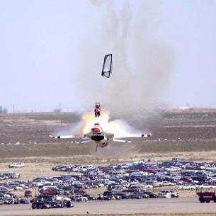 F-16 Falcon Thunderbird ejection