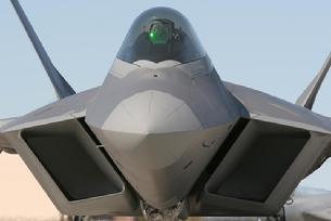 F-22 Raptor nose view