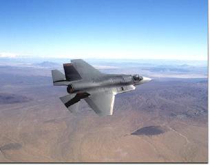 F-35 Lighting II tail view