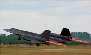 SR-71 Blackbird afterburner takeoff