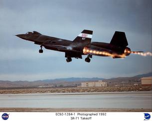 SR-71 Blackbird afterburner takeoff