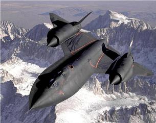 SR-71 Blackbird overhead view