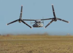 V-22 Osprey front view showing the large propellers